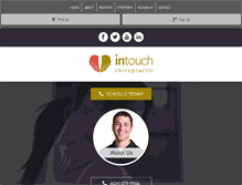 Tablet Screenshot of intouchchiropractic.ca